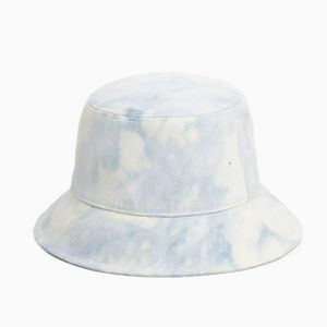 Rag and Bone Blue Ellis Acid Wash Denim Bucket Hat